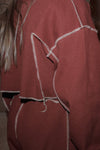 BASERANGE Track Pants FOSP-RIB-AU23 Burnt Red